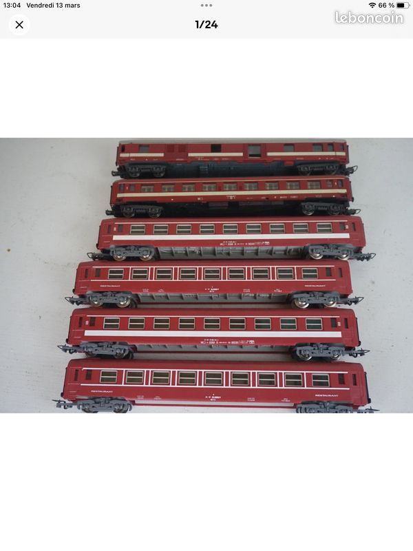 Jouef ho ref. 868 voiture voyageur wagon restaurant libre service sncf 51 87 88-10 10 - Collection