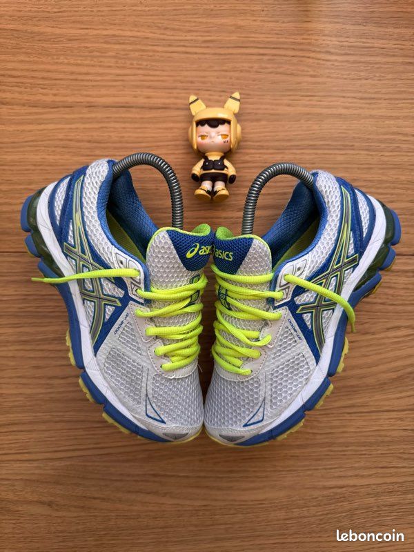 Asics GT-2000 Blanc Bleu Jaune Fluo - Chaussures Running Femme T36 EU / US 5.5 (image 7)