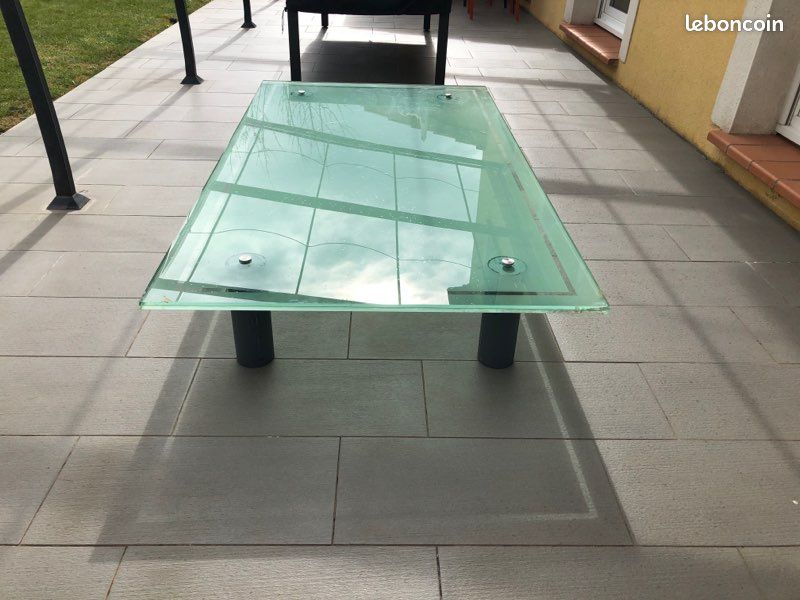 Table basse en verre (image 1)
