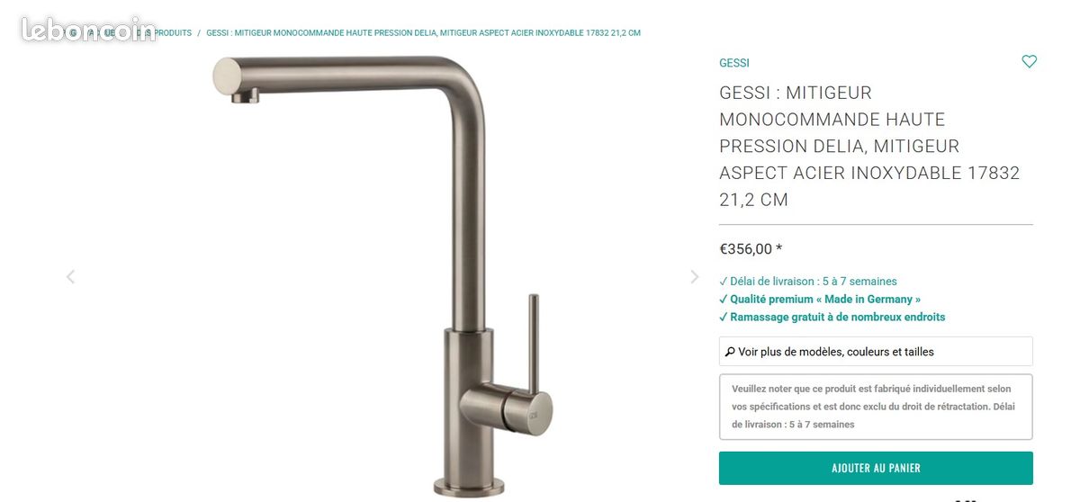 Mitiguer gessi delia noir mat 60515#299 (image 6)