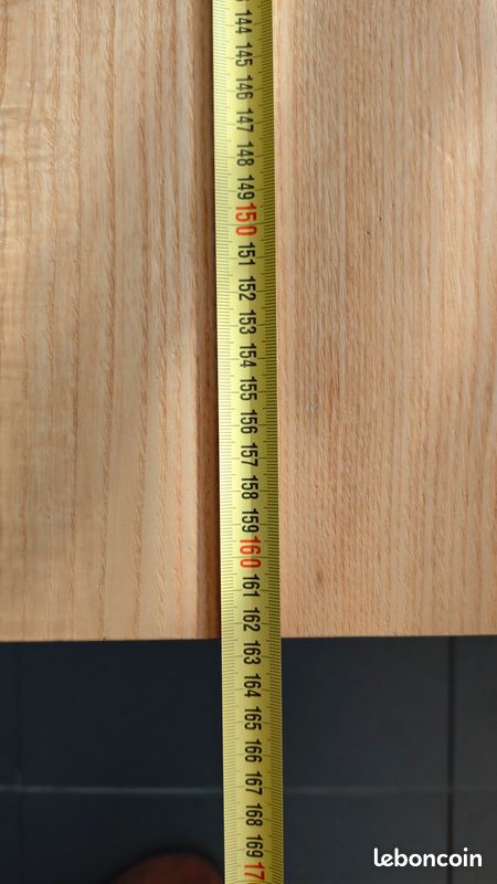Table de séjour pour salle à manger en Frêne massif - Bois et Métal (image 13)