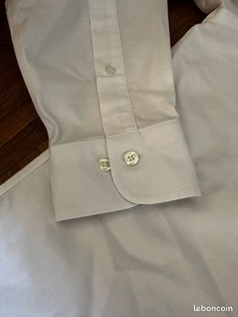Chemise Habillée Brooks Brothers 1818 REGENT Bleu - Taille 17-6/7, Col écarté, Manches Longues, Occasion Très Bon état
