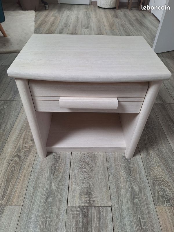 Lit 1 personne avec table de chevet (image 5)