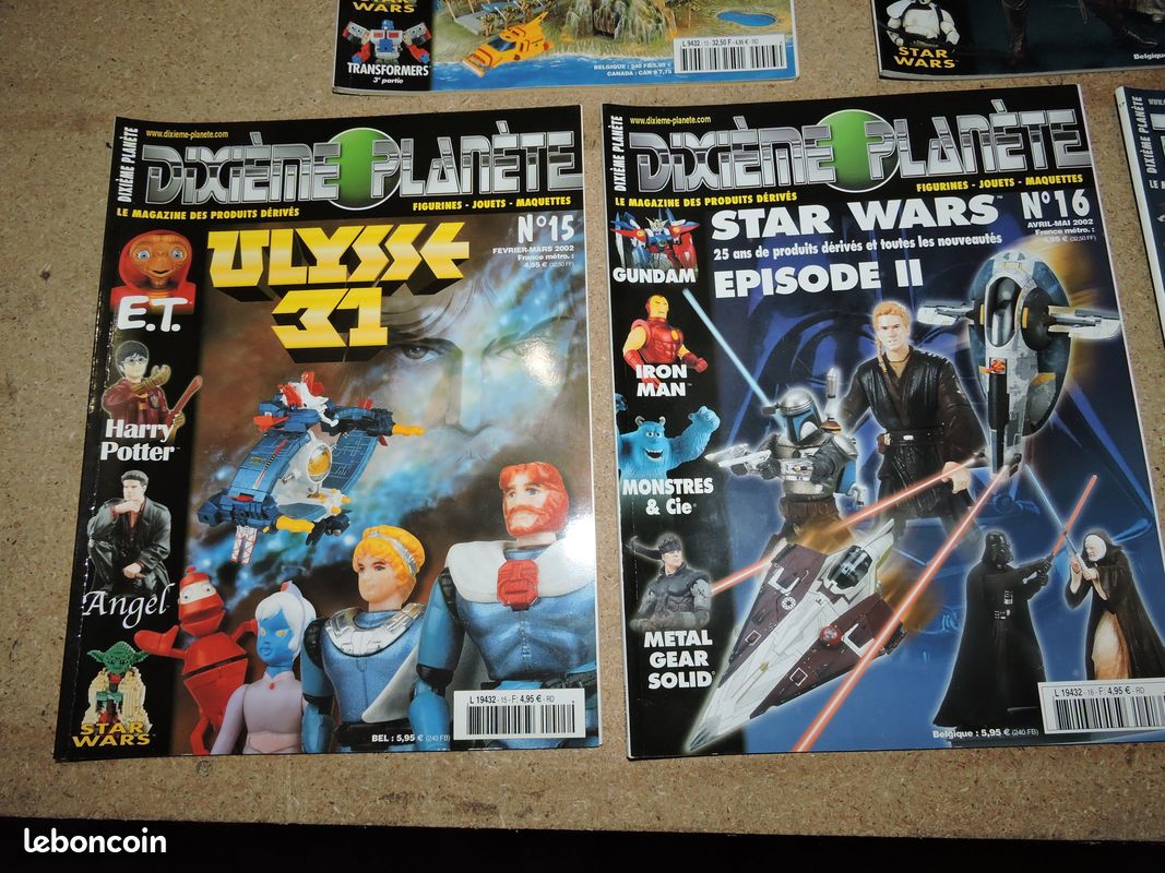 LOT 10 revues Magazine Années 2000 DIXIEME PLANETE Produits dérivés Films Bd Séries Cinéma TV N° 13 14 15 16 17 18 19 21 22 23 Daredevil Gi Joe Goldorak Matrix X Men Hulk Terminator ... (image 4)