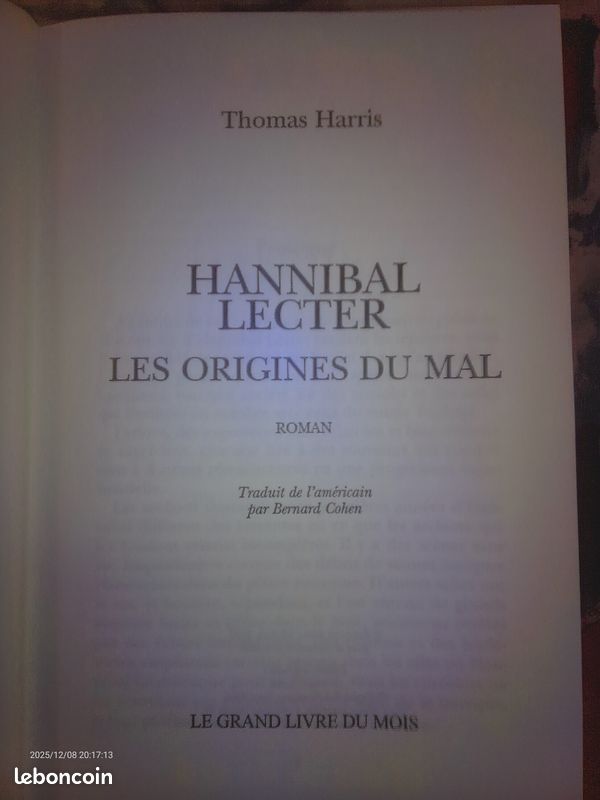 Thomas Harris "Hannibal Lecter" (image 3)
