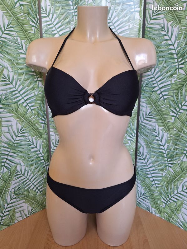 Maillot Bain 2 Pieces Taille Haute - Partager Taille Bonne