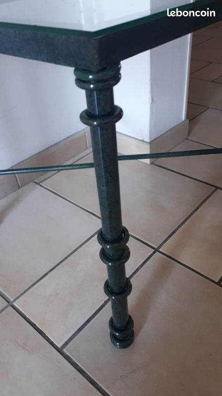 Table bout de canapé en fer forgé (image 3)