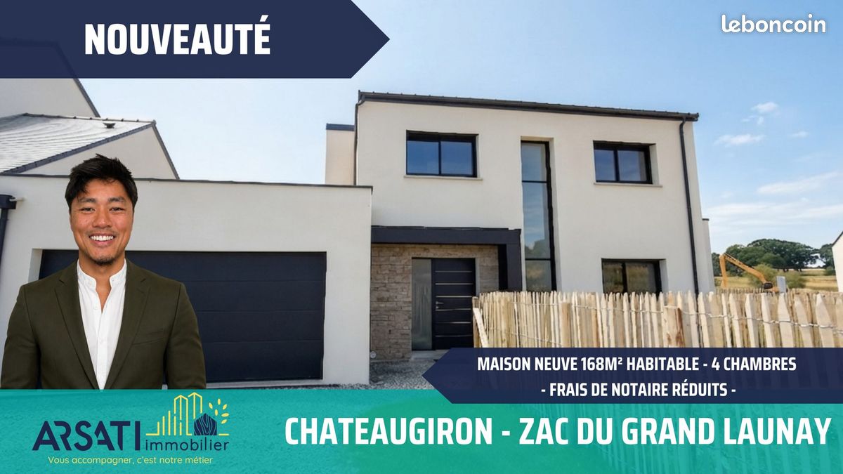 Maison 7 pièces 169 m² · à Châteaugiron · 169 m² · 555 000 €