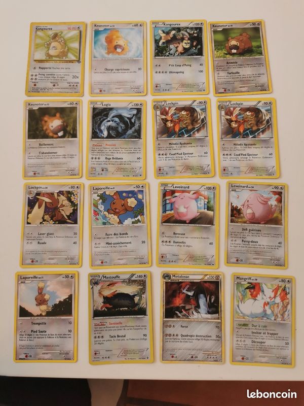 120 Cartes Pokémon grises 1995 à 2014 dont Wizard (réf. T) (image 4)