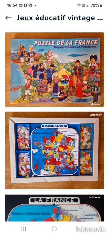 Puzzle de la France vintage (image 1)