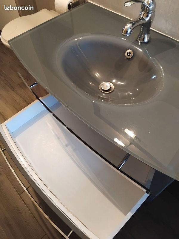 Meuble salle de bain avec miroir (image 5)