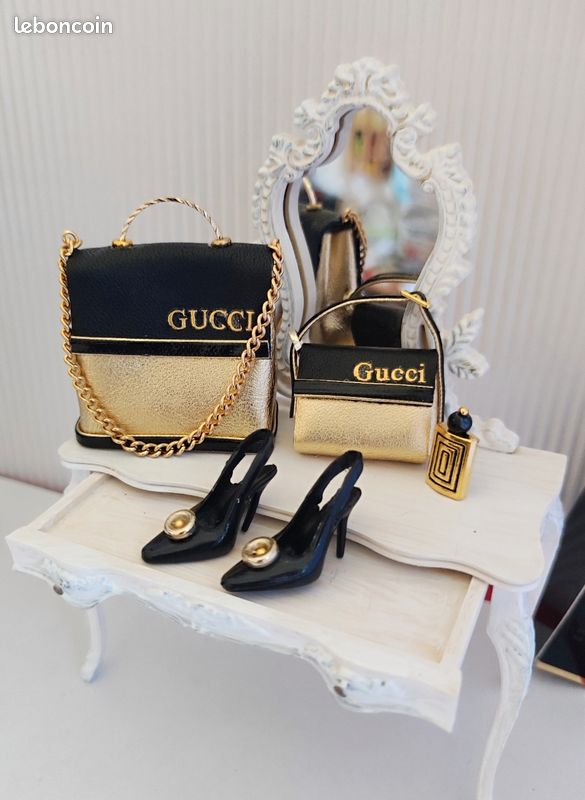 Accessoire pour Poupée Ancienne – Sac Miniature en Cuir | UK