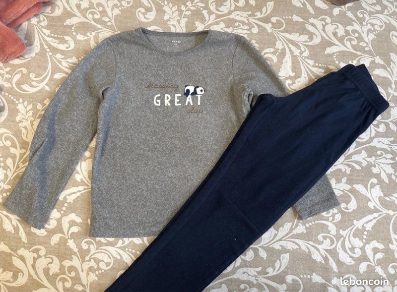 Lot 2 pyjamas fille 8 ans Kiabi (image 5)