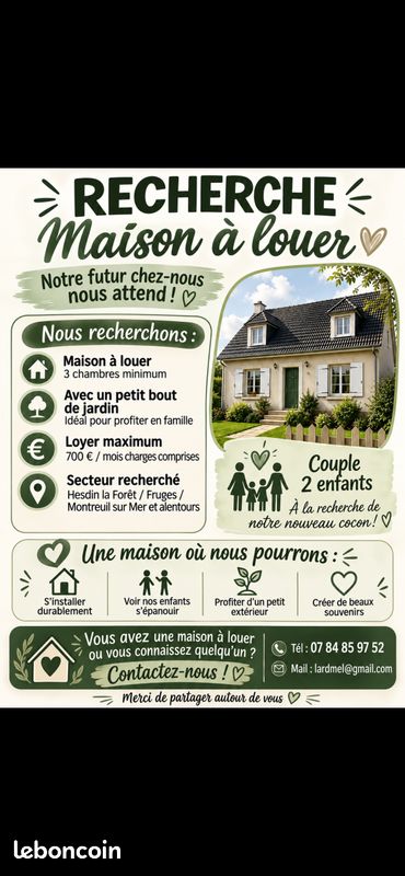 Maison 4 pièces 90 m² · à Hesdin-la-Forêt · 90 m² · 700 €