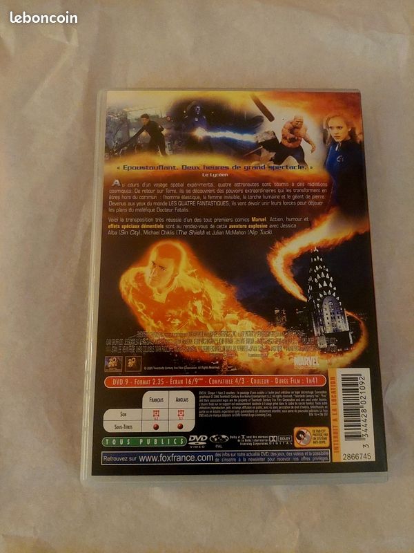 Dvd les 4 fantastique (image 3)
