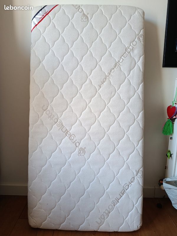 Matelas bébé Coton Bio 60 x 120 cm (image 1)