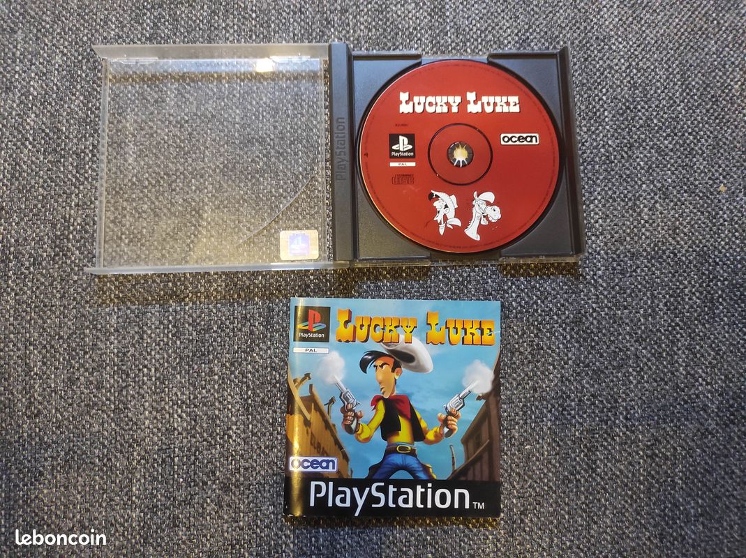 Jeu PS1 – Lucky Luke [Version Française Complet Boîtier + Notice] – Bon état – Rétro Gaming