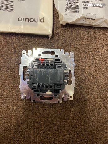 Poussoir Lumineux à Voyant Arnould INITIA 69011 - Pour Installation électrique, Neuf