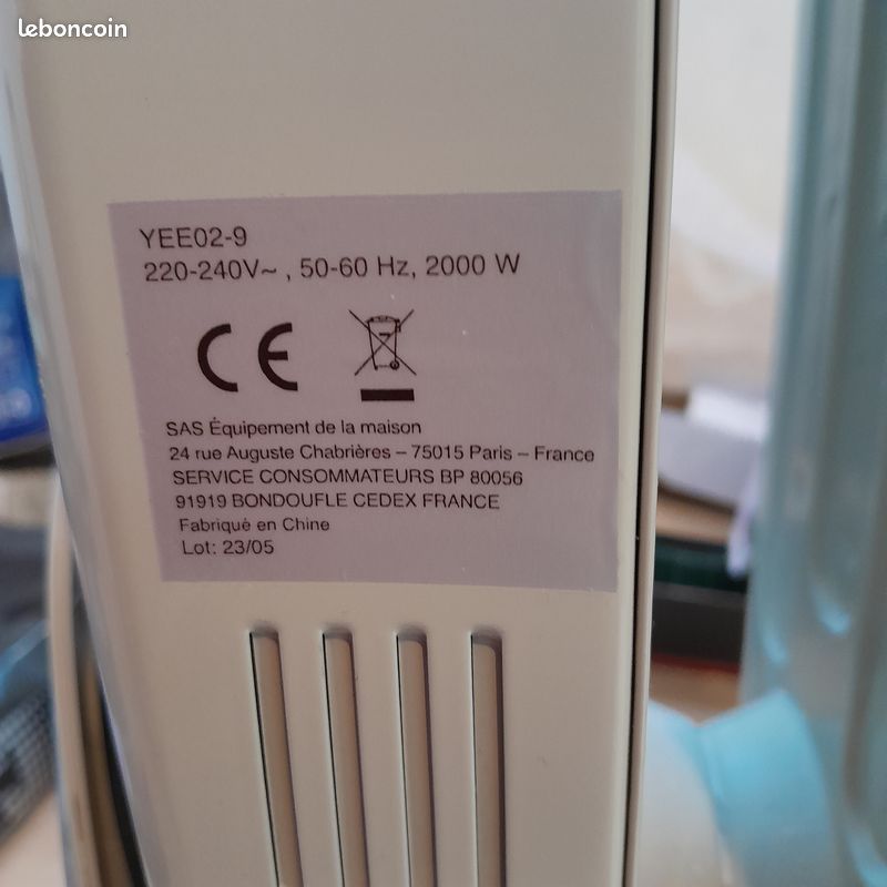 Radiateur à bain d'huile (image 3)