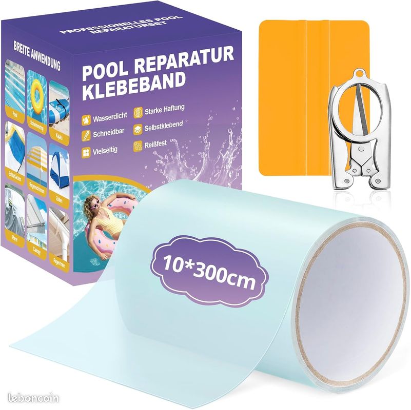 Kit Reparation Piscine,100ml (50mlx2) Kit de Réparation pour Piscine, Kit Réparation Spa