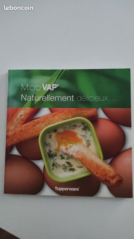 Micro Vap' Cuiseur Vapeur Tupperware Vert + 4 Ramequins - Micro-ondes