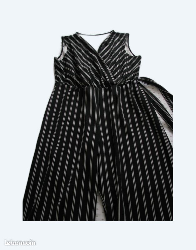 Combinaison Rayée Blanche – One Clothing – Taille S – Neuf Avec étiquettes