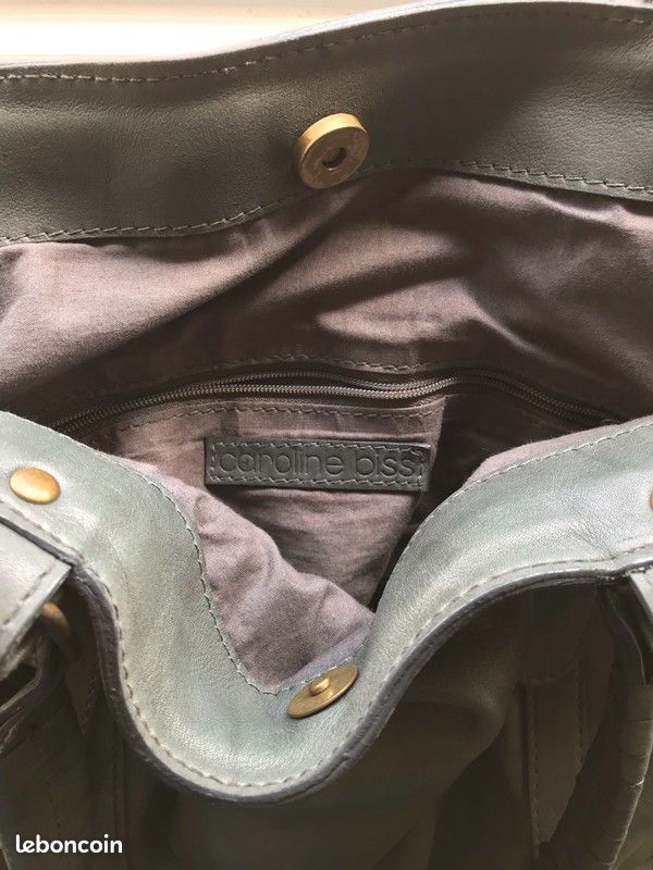 Sac à main en cuir gris (image 2)