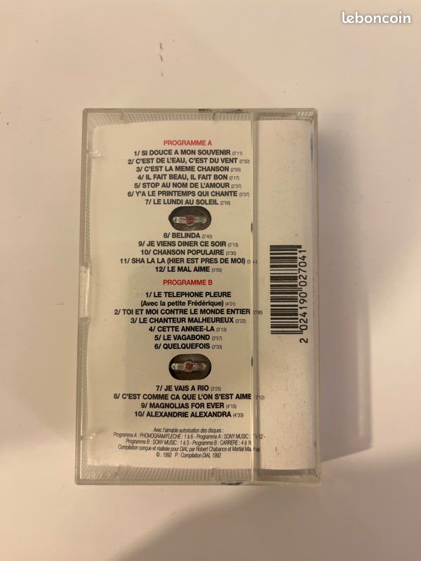 Cassette audio : Claude François (image 2)