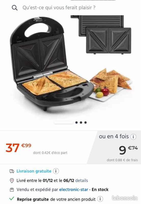 Machine à croque monsieur (image 1)