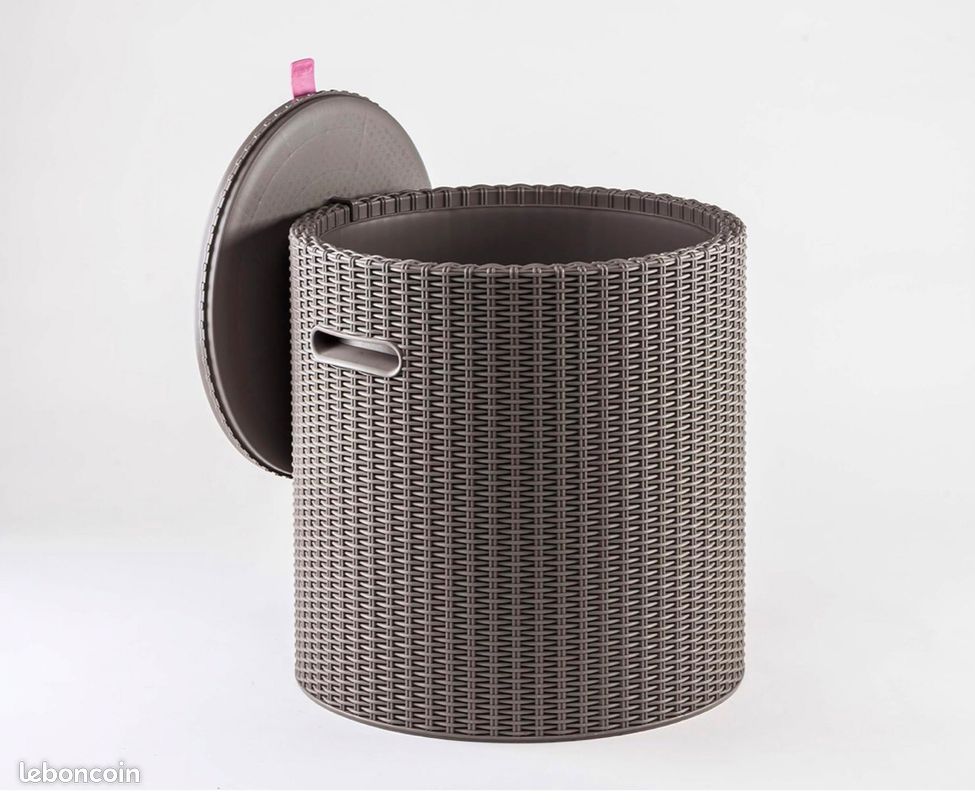 Keter Cool Stool Fridge Glacière/table d'appoint Multifunctional, Cappuccino (image 3)