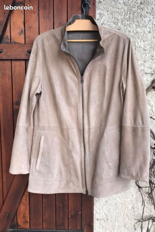 Très belle veste dame, cuir, réversible, XL (image 1)