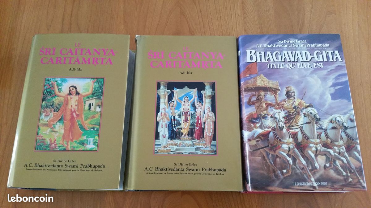 5 livres La Bhagavad-Gita telle qu'elle est A.C Bhaktivedanta Swami Prabhupada – édition complète - année 1986 (image 3)