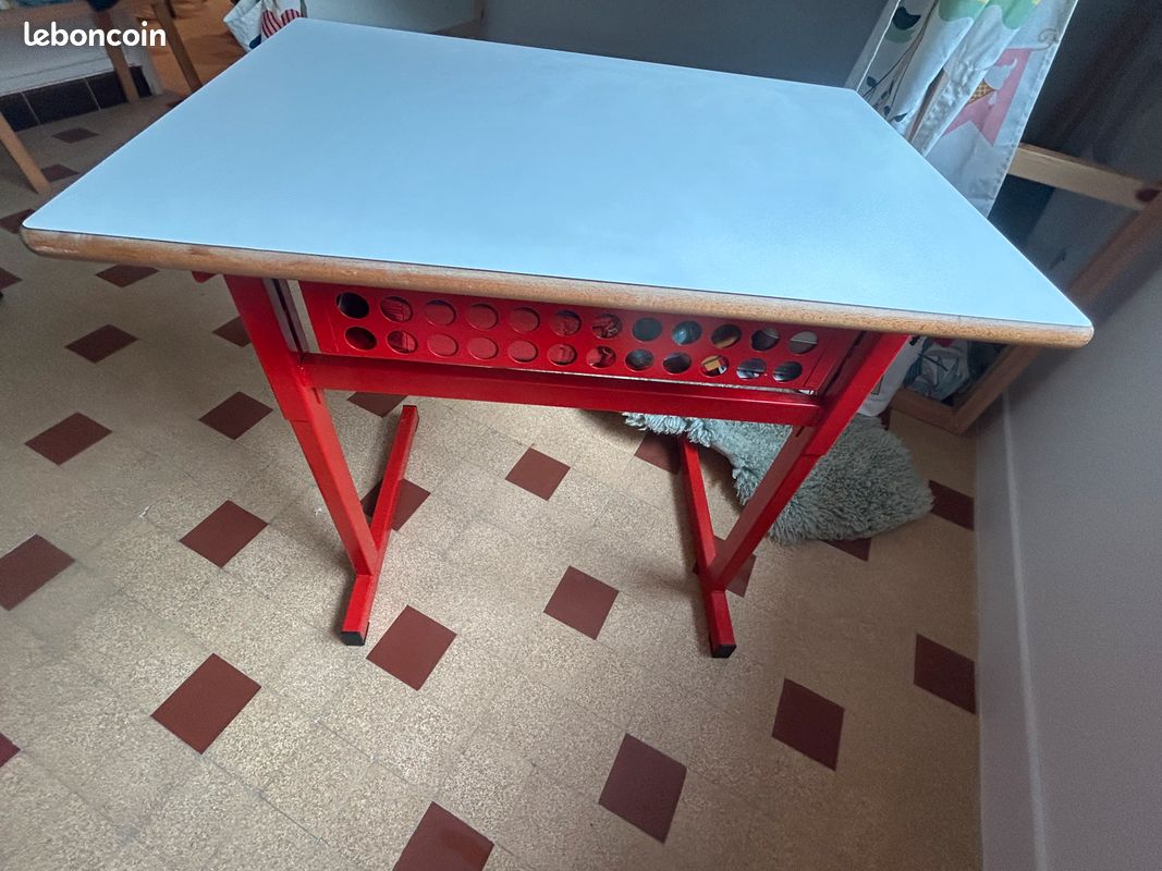 Bureau enfant vintage fer & Bois (image 2)