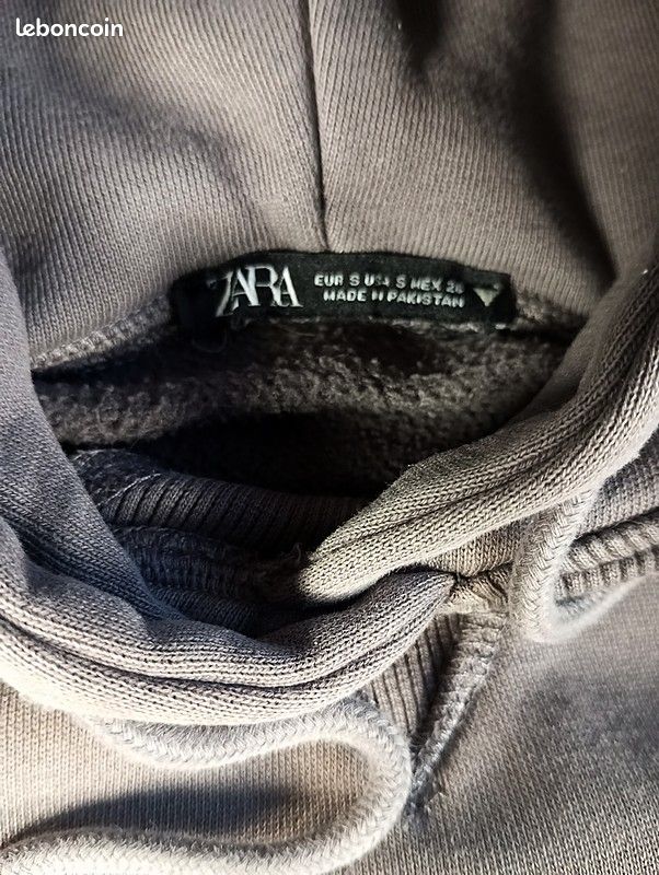 SWEAT À CAPUCHE AVEC INSCRIPTIONS - Gris anthracite | ZARA France