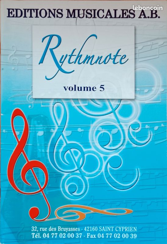 Rythme note volume 5 editions musicales a.b (image 1)