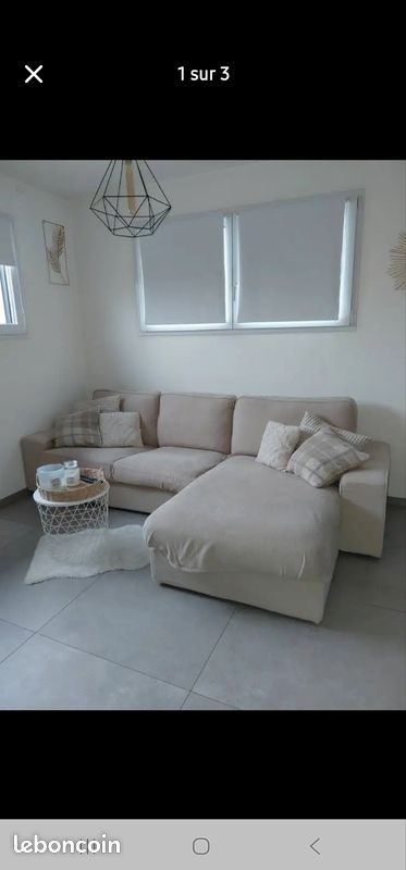 Canape angle Kivik beige (image 1)