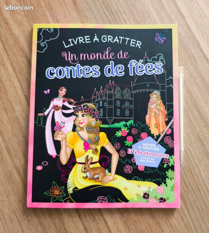 Livre à gratter un monde de conte de fée neuf (image 1)