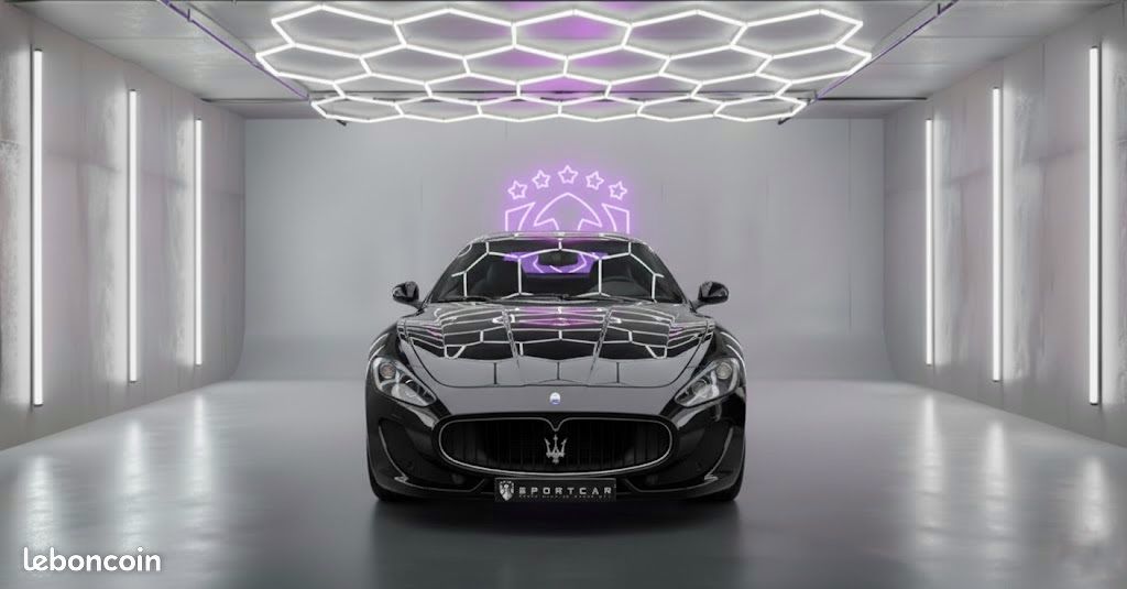 MASERATI GRANTURISMO S 4.7 460CH BVR F1 FACELIFT / Couleur Nero Carbonio / Seconde main / Pack Carbone / Pack électriques / Pack Alcantara / Sièges chauffants / Magnifique configuration (image 3)