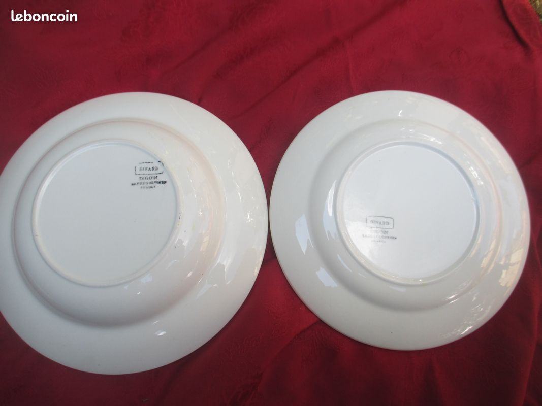 Assiettes demi creuses Sarguemines (image 2)