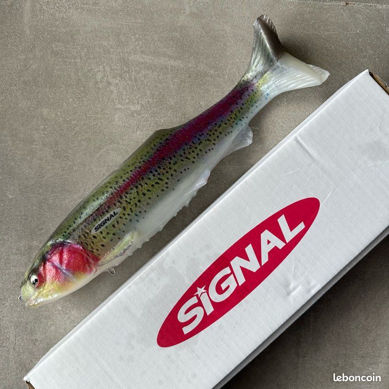 Leurre Géant Signal Ultra Carpe 15" - Rainbow Trout - Swimbait Rare JDM Japon