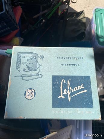 VINTAGE CET ANCIEN PYROGRAVEUR PIRO G3 ° 2 pannes - Fonctionne @voir