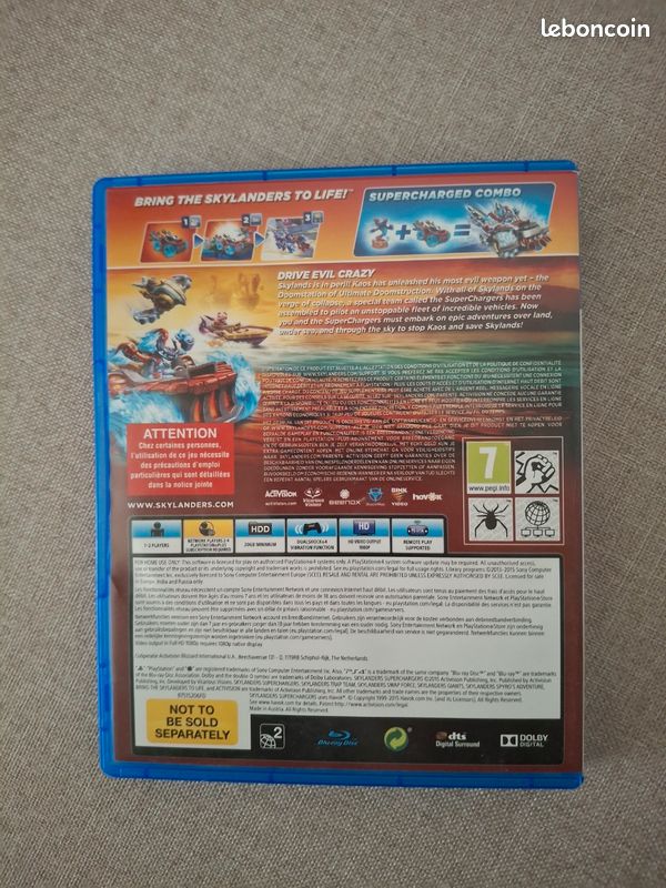 Skylanders Superchargers Sur PS4 - Version Française (VF), Très Bon état, Complet