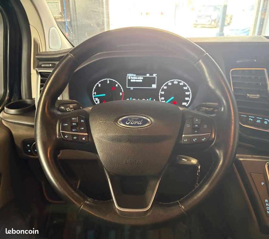 FORD TRANSIT CUSTOM FOURGON 300 2.0 TDCI 170ch L1H1 COURT 6 PL LIMITED BVA S&S / ATTELAGE - PORTES LATÉRALES - CARPLAY (image 4)