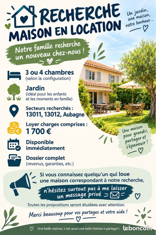 Maison 5 pièces 120 m² · à Marseille · 120 m² · 1 700 €/mois
