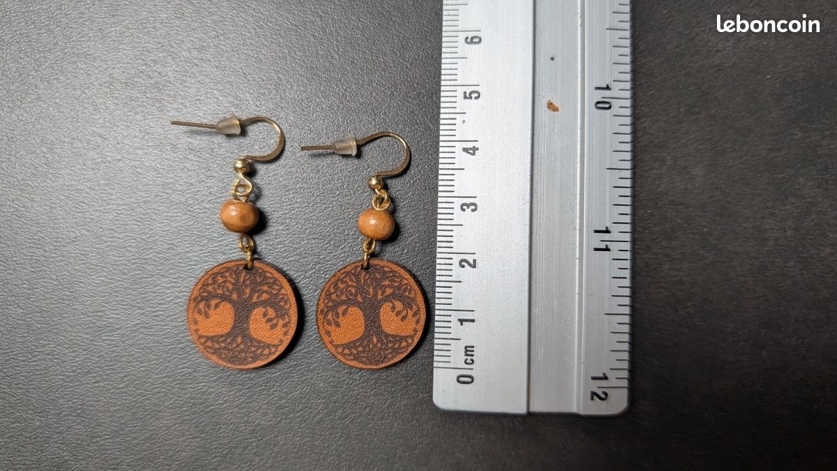 Boucles d'oreilles arbre de vie (image 1)