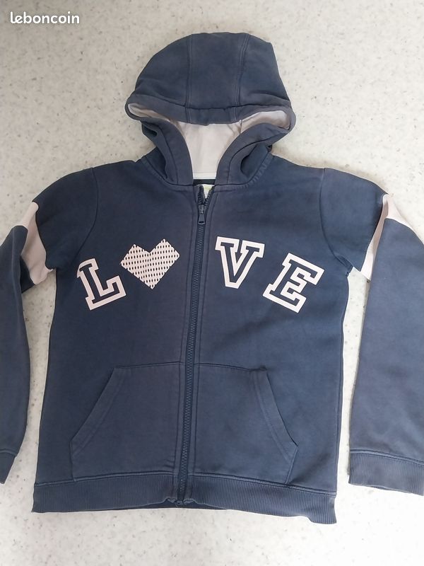 Gilet marine T 10 ans Vertbaudet (image 1)