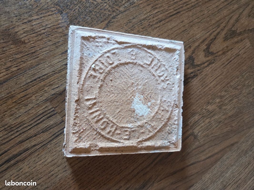 Carreaux grès-cérame en 2 couleurs 15x15 cm - 20 m² - Fabriqués à Paray-le-Monial entre 1871 et 1921 (image 4)