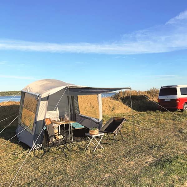 Auvent Gonflable pour Van Fourgon Camping Car - Locations saisonnières