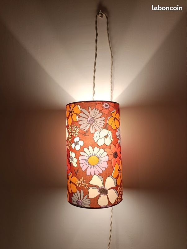 Baladeuse nomade flower power, cordon lin (image 2)