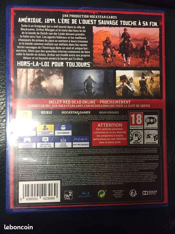 Jeux Red dead redoption II. PS4 (image 2)